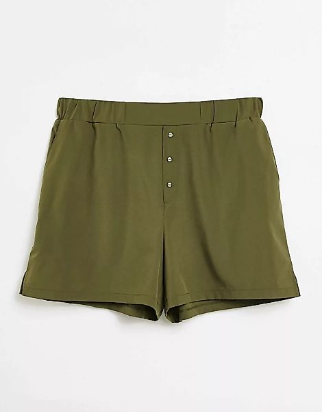ASOS 4505 – Shorts aus Webstoff mit Knöpfen vorne-Weiß günstig online kaufen