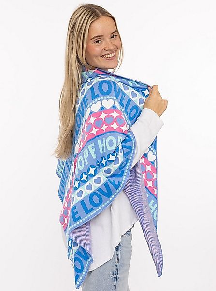 Zwillingsherz Dreieckstuch "Jahrmarkt", Schriftzug, farbenfroh, wärmend, St günstig online kaufen