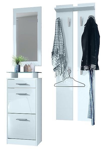 Vladon Garderoben-Set Loret V2, (Garderobe Set günstig online kaufen