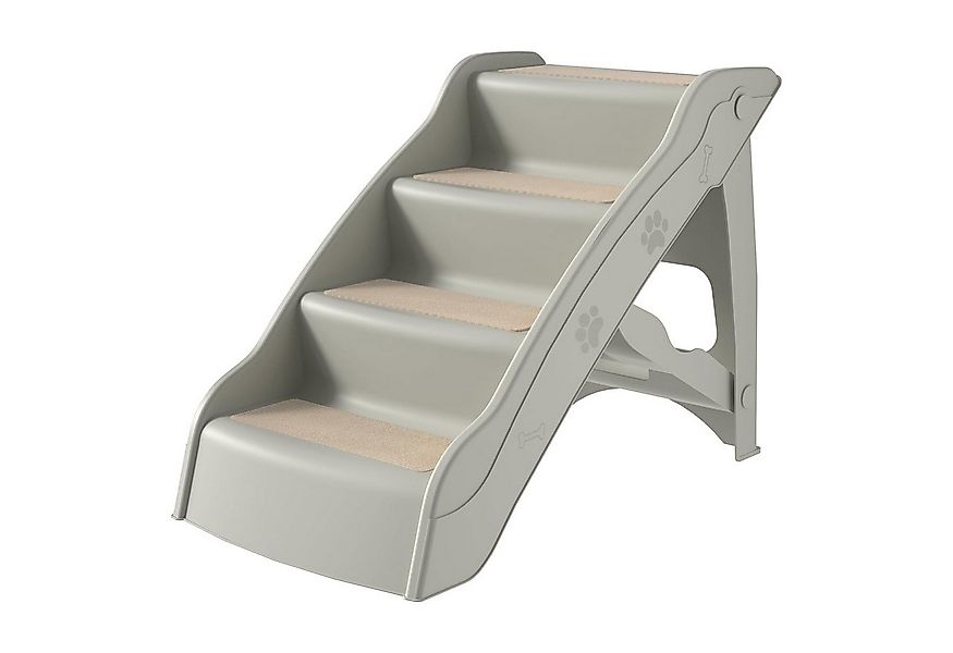 FIVMEN Haustiertreppe Hundetreppe 4 Stufen Faltbare Haustiertreppe mit Ruts günstig online kaufen