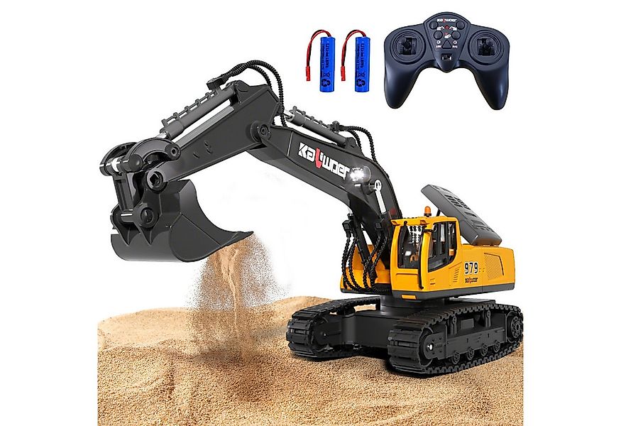 Esun RC-Bagger Ferngesteuerter Bagger Spielzeug, 1:18 RC Bagger mit Metalls günstig online kaufen