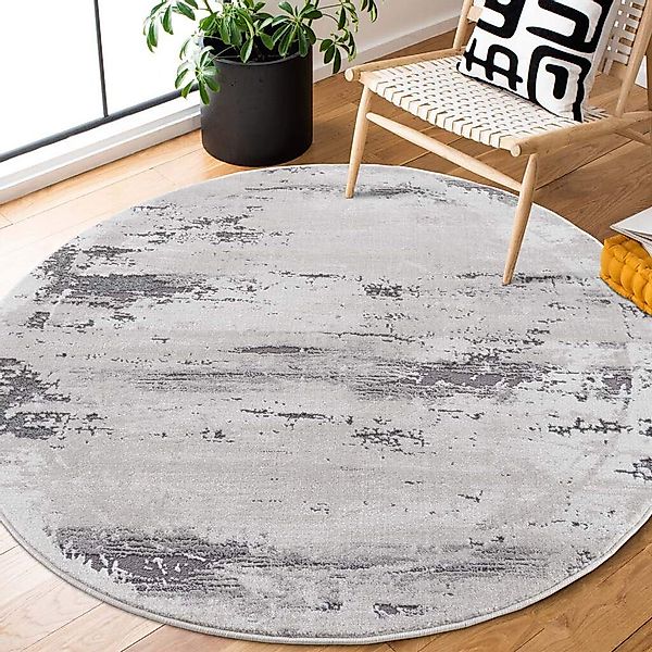 Carpet City Teppich "Chic" rund 11 mm Höhe Kurzflor, Vintage-Optik, Weicher günstig online kaufen