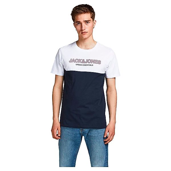 Jack & Jones Urban Blocking Kurzarm O Hals T-shirt XS White / Detail Red Dh günstig online kaufen