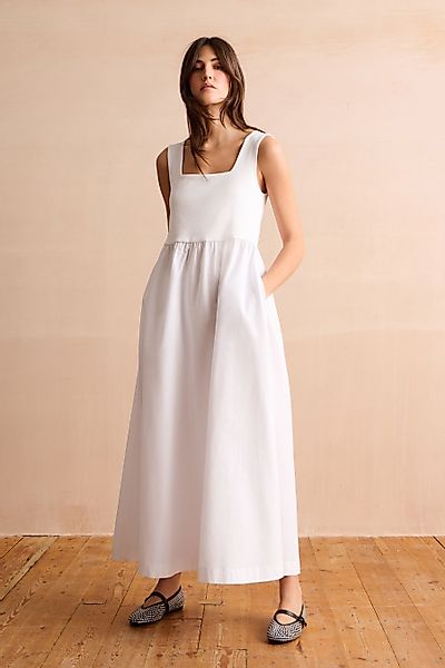 Next Jerseykleid Jersey-Maxikleid mit eckigem Ausschnitt günstig online kaufen