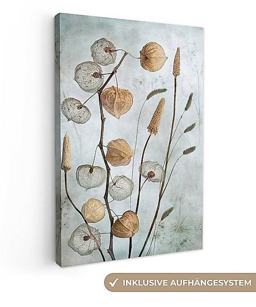 OneMillionCanvasses® Leinwandbild Stilleben - Natur - Herbst - Trockenblume günstig online kaufen