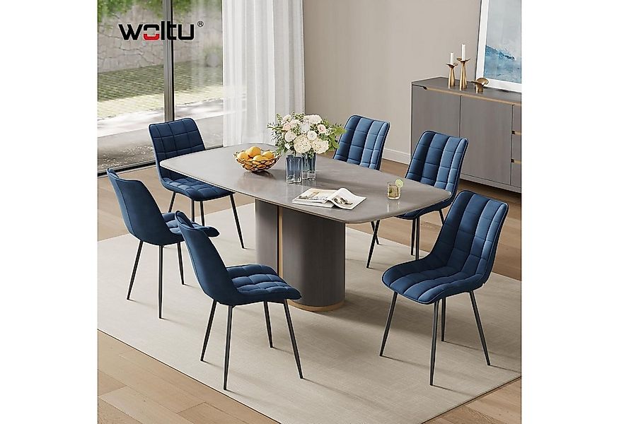 Woltu Esszimmerstuhl (2er-Set), Sessel mit Rückenlehne, Metallbeine günstig online kaufen