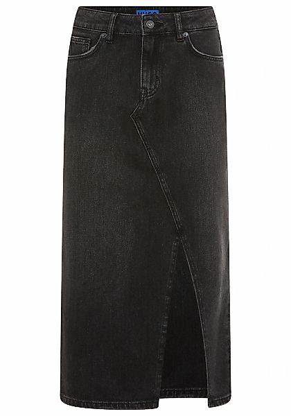 HUGO Blue Jeansrock "Goja" in Midi-Länge, mit asymmetrischem Schlitz günstig online kaufen