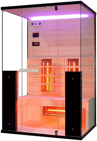Sanotechnik Infrarotkabine Billund 2, BxTxH: 125 x 100 x 190 cm, mit Farbli günstig online kaufen
