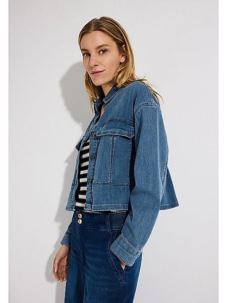 MORE&MORE Jeansjacke kurze, kastige Boxy-Jeansjacke günstig online kaufen