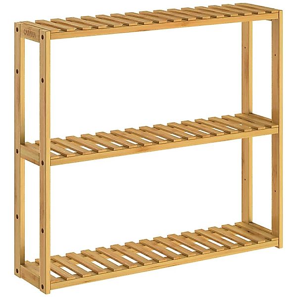 Casaria Badregal, Holz Hängeregal 60x54cm 3 günstig online kaufen