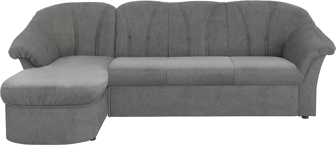 DOMO collection Ecksofa »Pegnitz, elegante Rückensteppung, kompakte Stellma günstig online kaufen