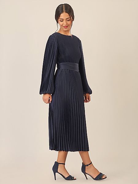 Apart Midikleid mit separatem, breitem Bindegürtel günstig online kaufen