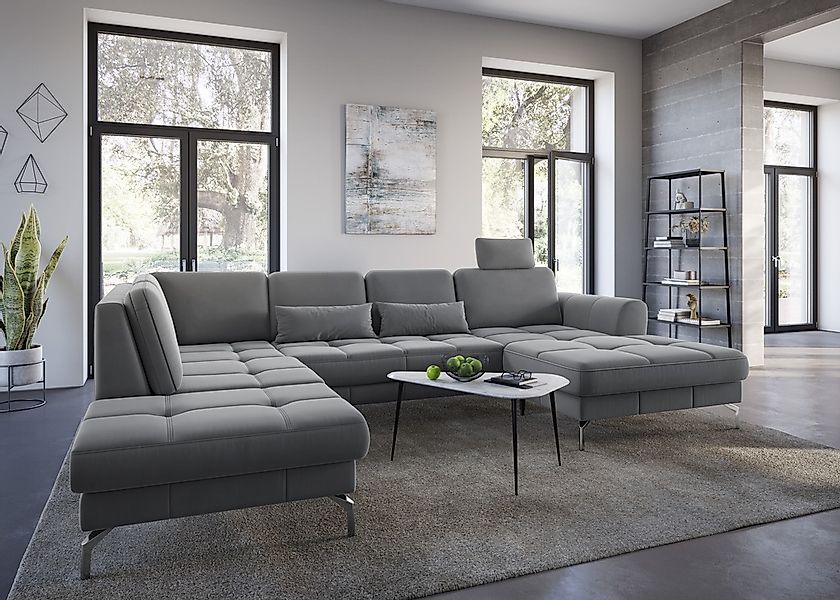 sit&more Wohnlandschaft »Bendigo U-Form«, inklusive Sitztiefenverstellung, günstig online kaufen
