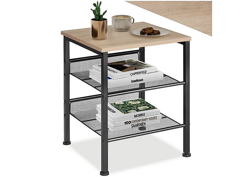 tectake Beistelltisch Lincoln (1-St., 1 tlg), Reizvoller Beistelltisch im r günstig online kaufen