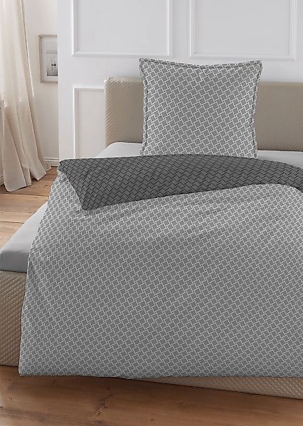 HECHTER PARIS Wendebettwäsche "0061311" 2 Stk. tlg. feiner Glanz + weicher günstig online kaufen