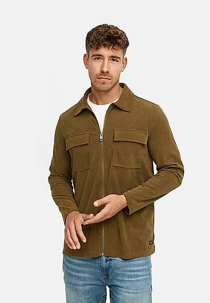 Indicode Langarmhemd Herren INNemoto Zip Herrenhemd Langarm Leichtes Zip-He günstig online kaufen
