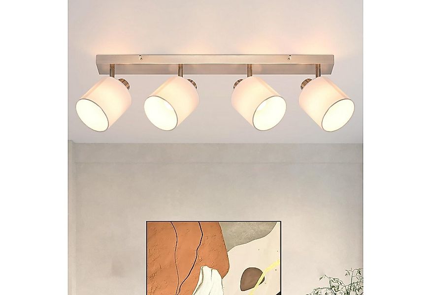 ZMH Deckenleuchte Deckenstrahler 4 Flammig Modern E14 Schwenkbar 350°, ohne günstig online kaufen