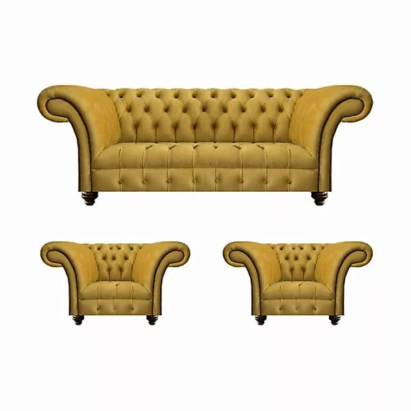 JVmoebel Chesterfield-Sofa Wohnzimmer Sofas Set Sofa Dreisitze Couch 2x Ses günstig online kaufen
