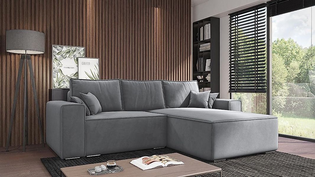 MOEBLO Ecksofa ERNO II, L-förmiges Schlafsofa günstig online kaufen