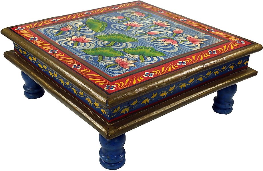 Guru-Shop Couchtisch Bemalter kleiner Tisch, Minitisch, günstig online kaufen