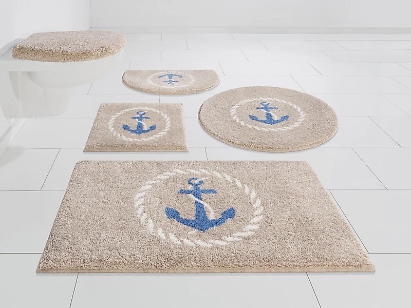 Grund Badematte "Port Louis" Höhe 20 mm rutschhemmend beschichtet fußbodenh günstig online kaufen