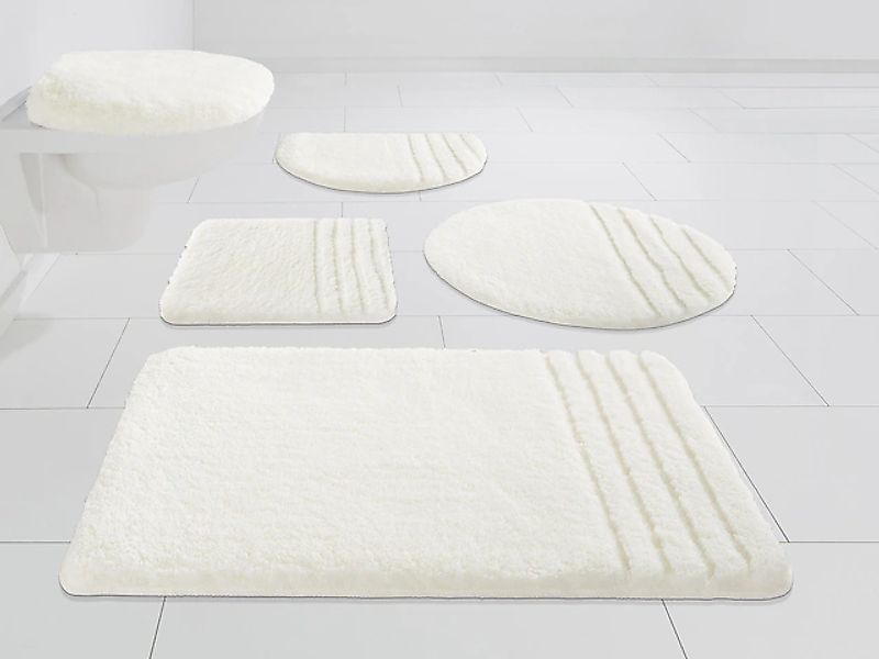 Möve Badematte »Loft, Badvorleger, Badezimmer Teppich« Höhe 30 mm rutschhem günstig online kaufen