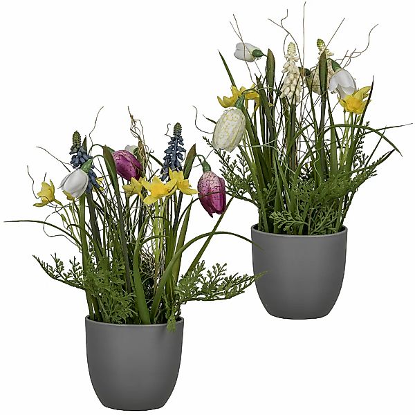 Creativ green Kunstblume "Arrangement mit Frühlingsblumen" günstig online kaufen