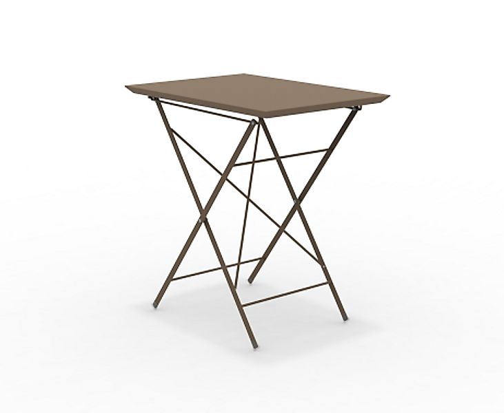 STEP - Faltbarer Gartentisch 70x50 cm corten günstig online kaufen