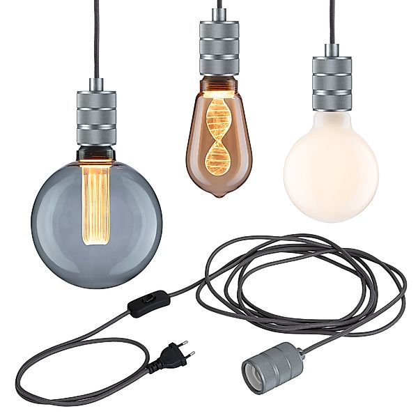 Paulmann "Neordic Pendelleuchte Tilla inkl. Stecker E27 max. 20W Alu dimmba günstig online kaufen