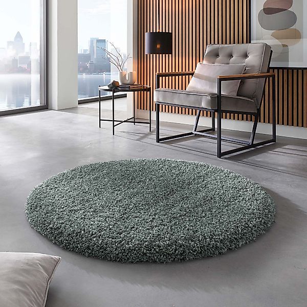 TaraCarpet Langflor-Teppich Ragolle Twilight, rund, Höhe: günstig online kaufen