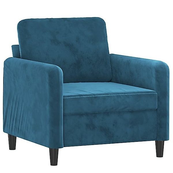 vidaXL Sofa Sessel Blau 60 cm Samt günstig online kaufen