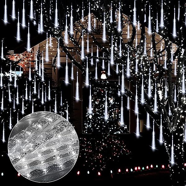 LMaxhome LED-Lichterkette Röhre Regenlichterkette Meteorschauer Weihnachtsd günstig online kaufen