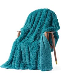 Wohndecke Sherpa-Fleecedecke, Warme Sofadecke, Flauschig, Weich günstig online kaufen