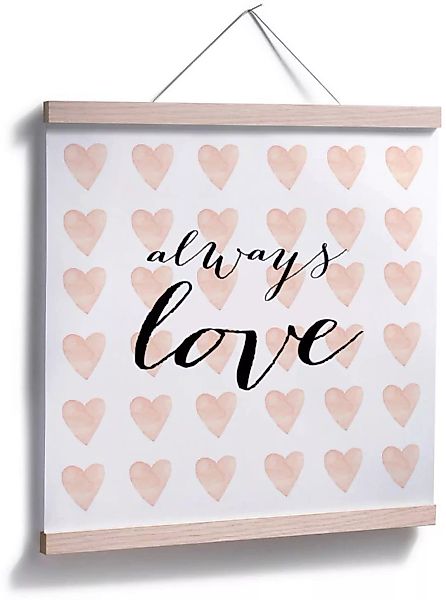 Wall-Art Poster »Schriftzug Liebe Always Love«, Schriftzug, (1 St.) günstig online kaufen