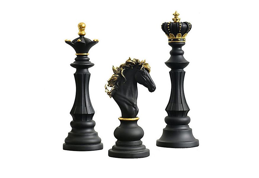 Jumpeak Skulptur skulptur deko,Skulpturen,Schachfiguren,Dreiteiliges Schach günstig online kaufen