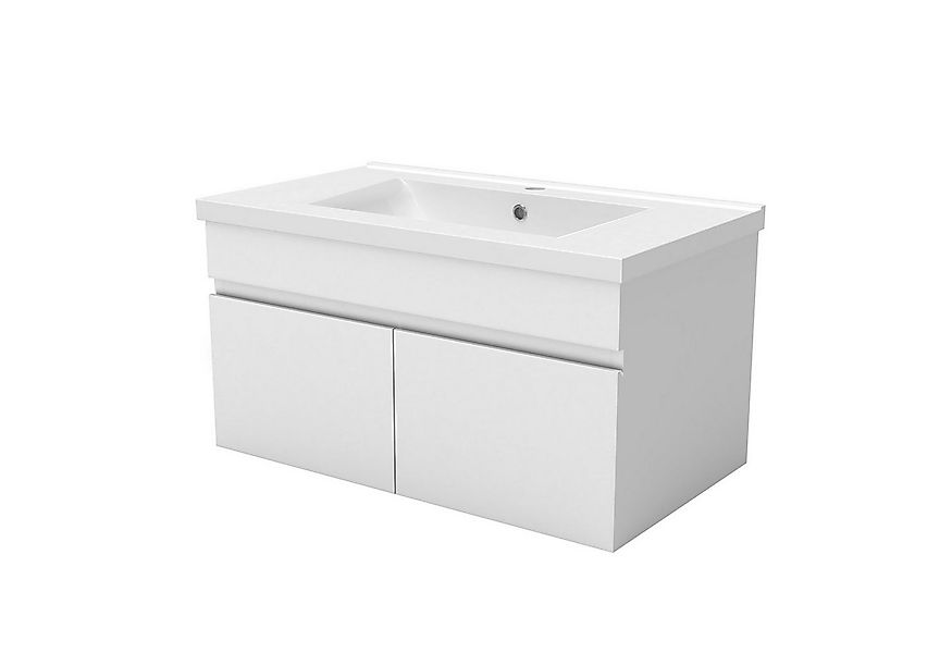 duschspa Waschtisch Badmöbel Set Waschbecken mit Unterschrank, Beite 60/80/ günstig online kaufen