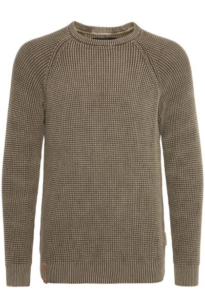 Indicode Strickpullover IDRockford Strickpulli in Waffelstrick-Optik günstig online kaufen