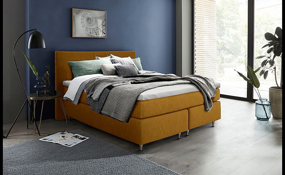 Home affaire Boxspringbett "Zahara" inkl. Topper, besonderes Highlight: auf günstig online kaufen