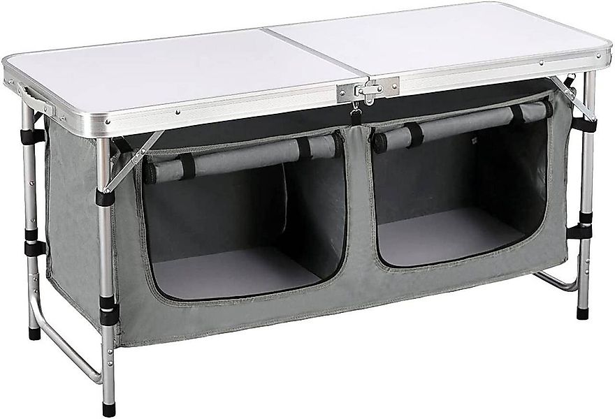 Woltu Campingtisch, Höhenverstellbar mit Stauraum, Outdoor günstig online kaufen