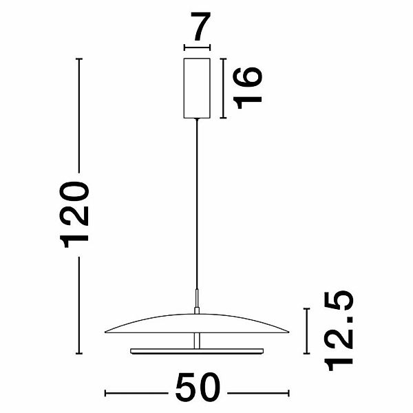 LED Pendelleuchte Olos in Weiß und Chrom 37W 1786lm günstig online kaufen