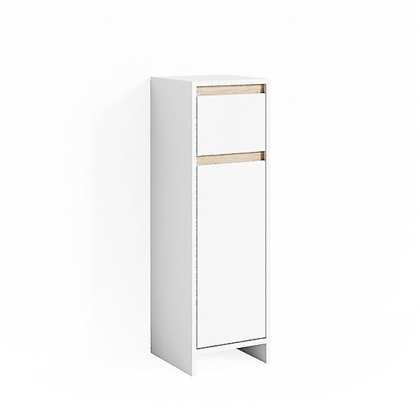 Vicco Midischrank Emma, Weiß/Sonoma, 30 x günstig online kaufen