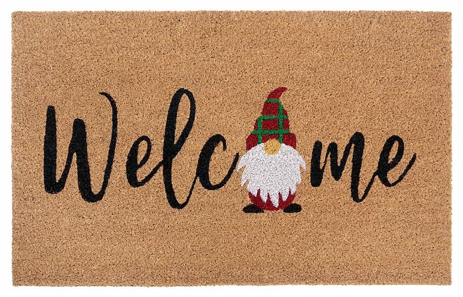 HANSE Home Fußmatte "Kokos Welcome Gnome, Türmatte" Weihnachten, Schmutzfan günstig online kaufen