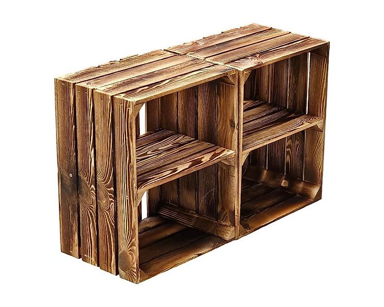 Teramico Holzkiste Holzkiste 2er Set Ablage kurz 50 x 40 x 30cm, Aufbewahru günstig online kaufen