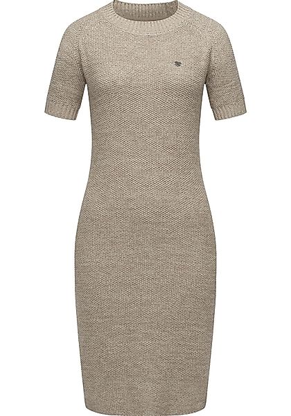 Ragwear Strickkleid "Kolya", kurzärmliges Damen Midikleid in Strickoptik günstig online kaufen