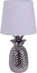 Näve Tischleuchte Keramik Ananas Matt Silber 45 cm günstig online kaufen