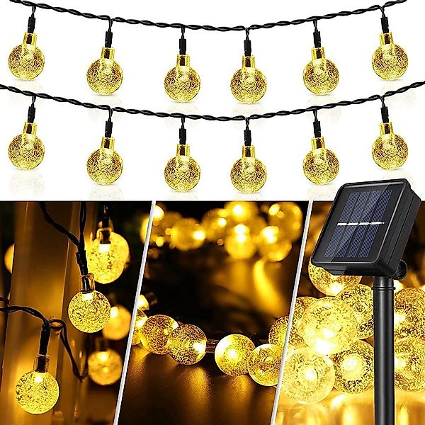 MUPOO LED-Lichterkette LED-Solarleuchten 5M 20LEDs/ 9.5M günstig online kaufen