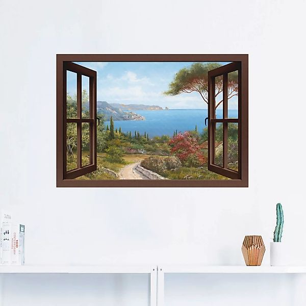 Artland Wandbild "Fensterblick Frühlingsmorgen", Fensterblick, (1 St.), als günstig online kaufen