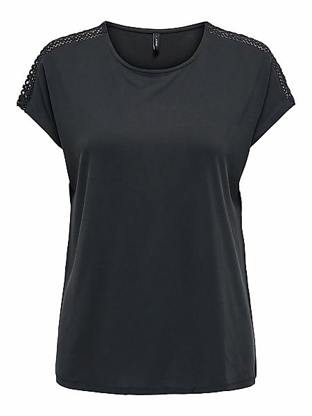 ONLY Kurzarmshirt "ONLFREE LIFE CAPSLEEVE LACE TOP JRS" günstig online kaufen