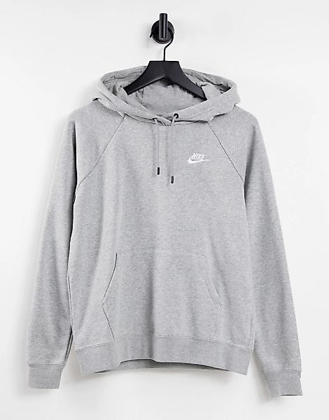 Nike – Essentials – Kapuzenpullover in Grau günstig online kaufen