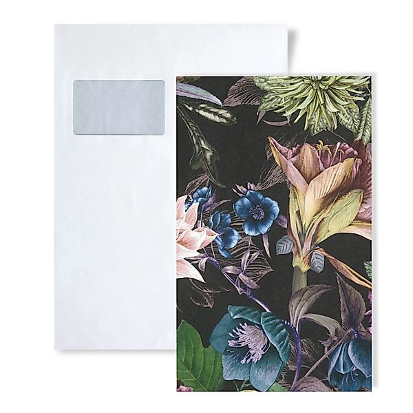 PROFHOME 1 MUSTERSTÜCK S-381757-GU DIN A4 MUSTER der Floralen Tapete günstig online kaufen